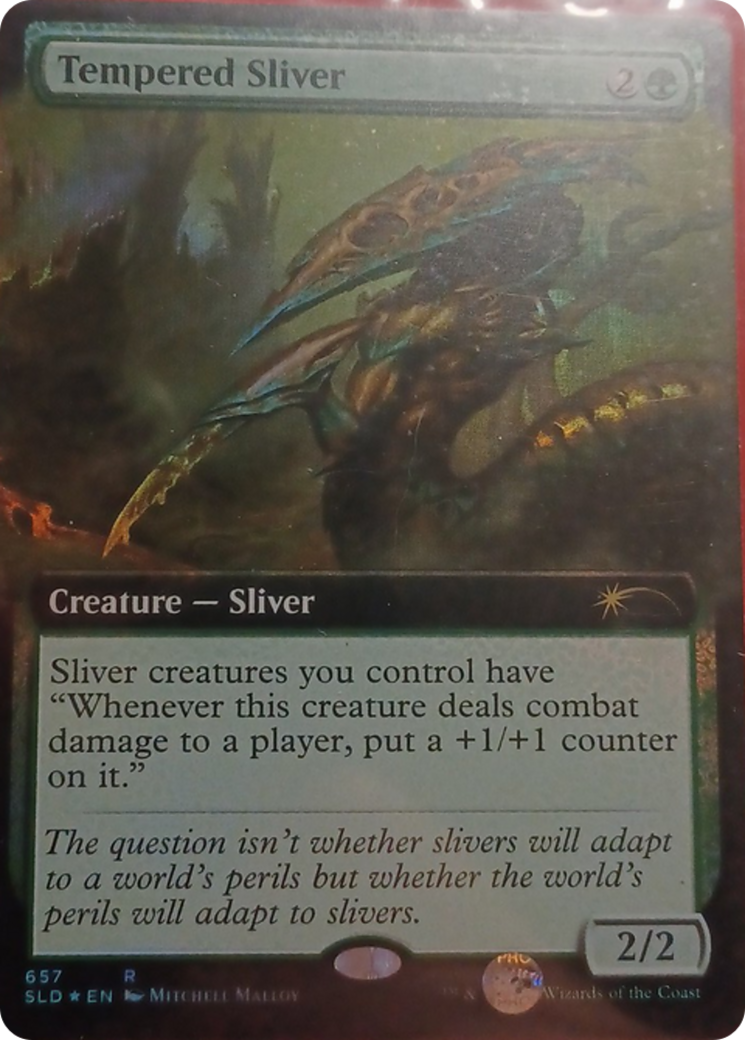 Tempered Sliver (Extended Art) [Secret Lair Drop Promos] | Galaxy Games LLC