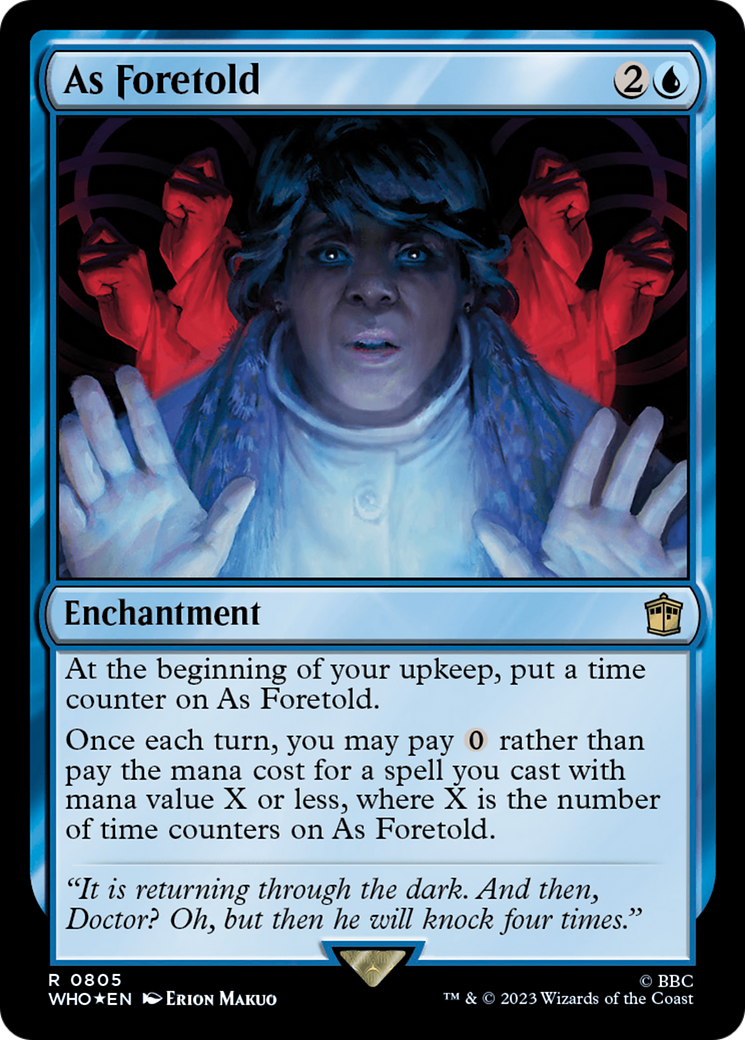 As Foretold (Surge Foil) [Doctor Who] | Galaxy Games LLC