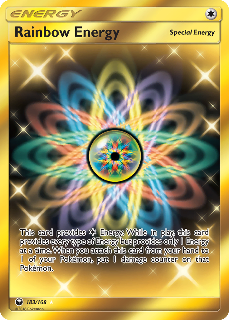Rainbow Energy (183/168) [Sun & Moon: Celestial Storm] | Galaxy Games LLC