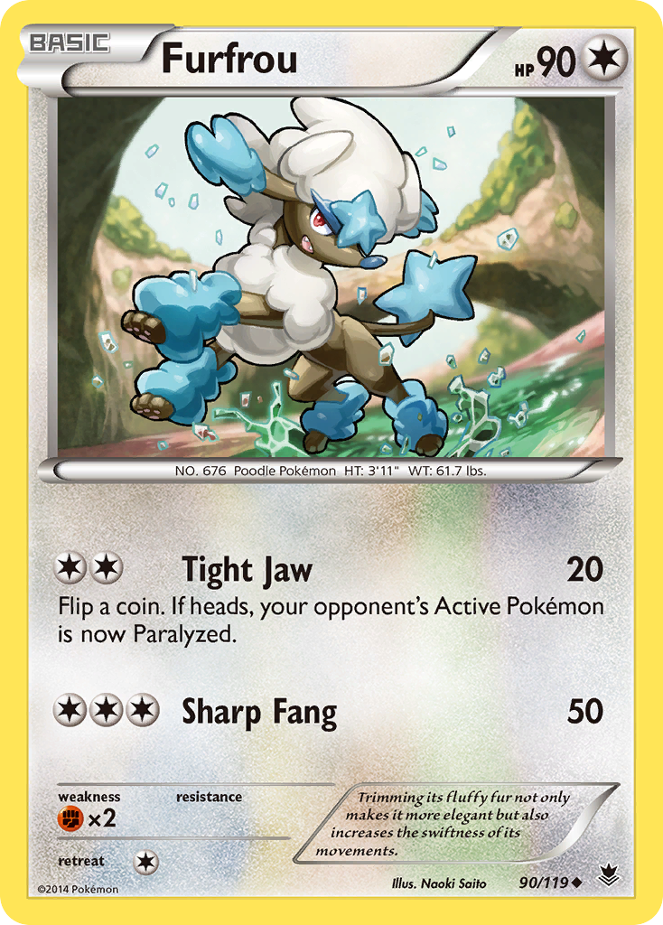 Furfrou (90/119) [XY: Phantom Forces] | Galaxy Games LLC
