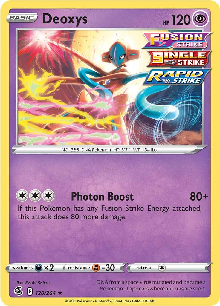 Deoxys (120/264) [Sword & Shield: Fusion Strike] | Galaxy Games LLC