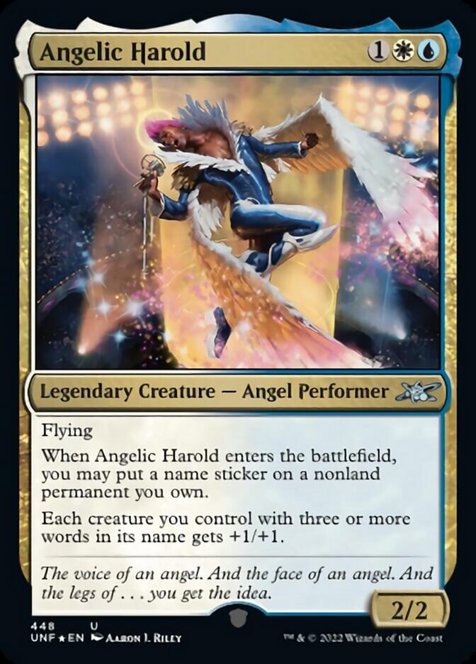 Angelic Harold (Galaxy Foil) [Unfinity] | Galaxy Games LLC