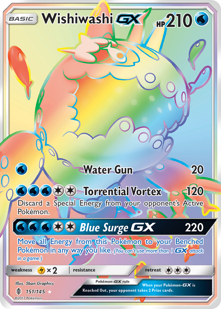 Wishiwashi GX (151/145) [Sun & Moon: Guardians Rising] | Galaxy Games LLC