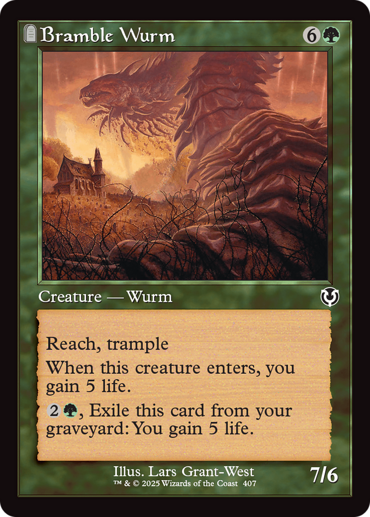 Bramble Wurm (Retro Frame) [Innistrad Remastered] | Galaxy Games LLC