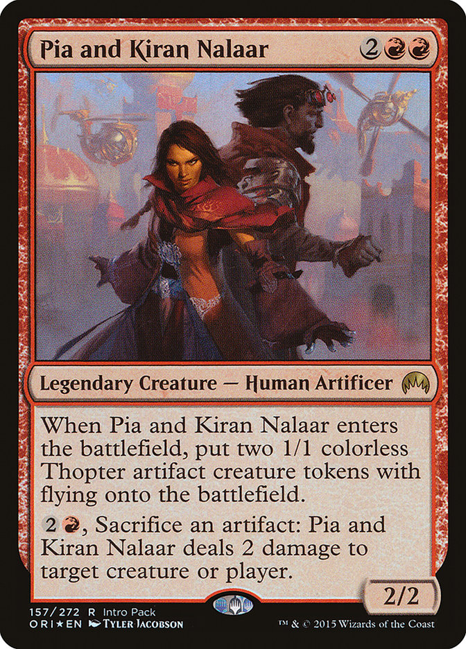 Pia and Kiran Nalaar (Intro Pack) [Magic Origins Promos] | Galaxy Games LLC