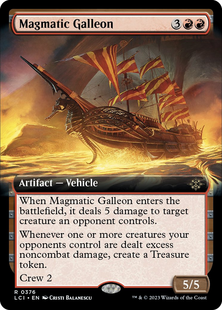 Magmatic Galleon (Extended Art) [The Lost Caverns of Ixalan] | Galaxy Games LLC