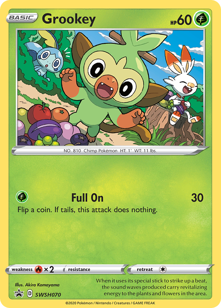 Grookey (SWSH070) [Sword & Shield: Black Star Promos] | Galaxy Games LLC