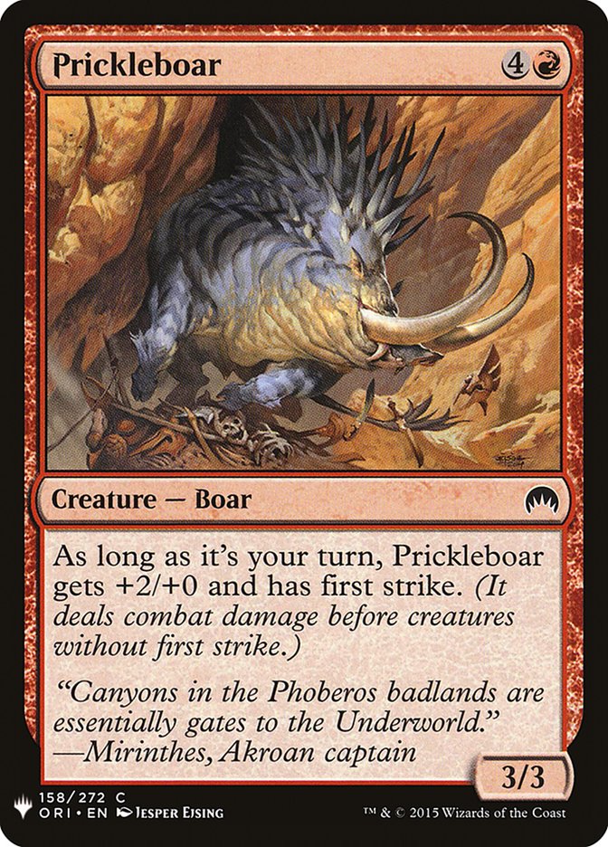 Prickleboar [Mystery Booster] | Galaxy Games LLC