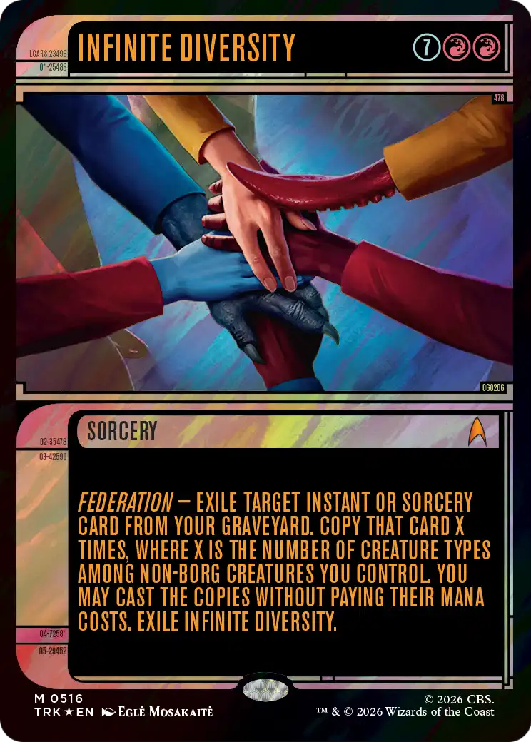 Infinite Diversity (Showcase) (Surge Foil) [Star Trek] | Galaxy Games LLC