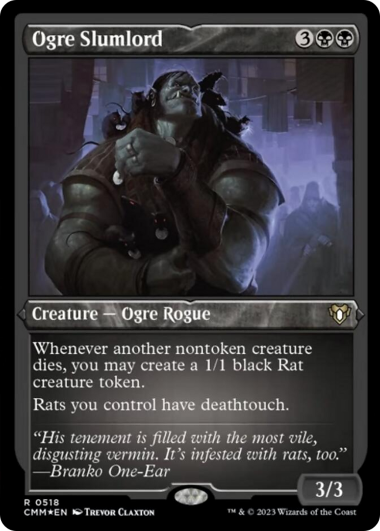 Ogre Slumlord (Foil Etched) [Commander Masters] | Galaxy Games LLC