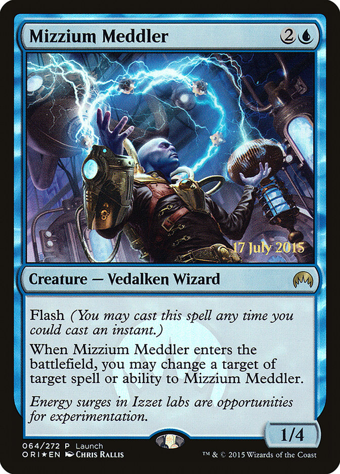 Mizzium Meddler (Launch) [Magic Origins Promos] | Galaxy Games LLC