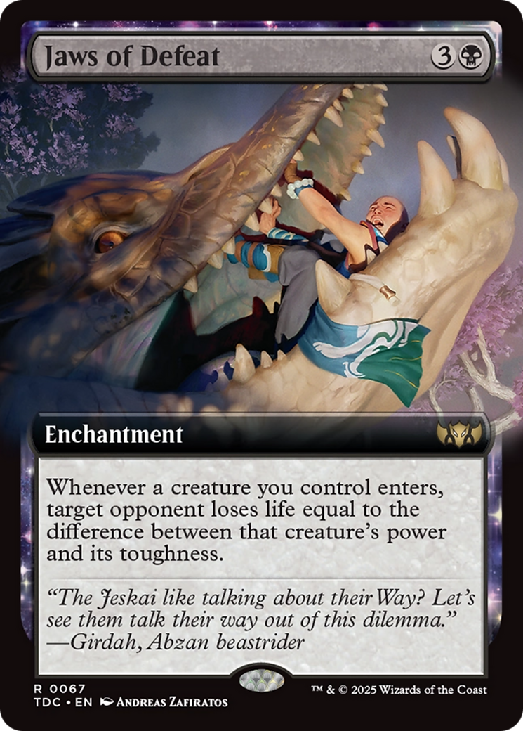 Jaws of Defeat (Extended Art) [Tarkir: Dragonstorm Commander] | Galaxy Games LLC