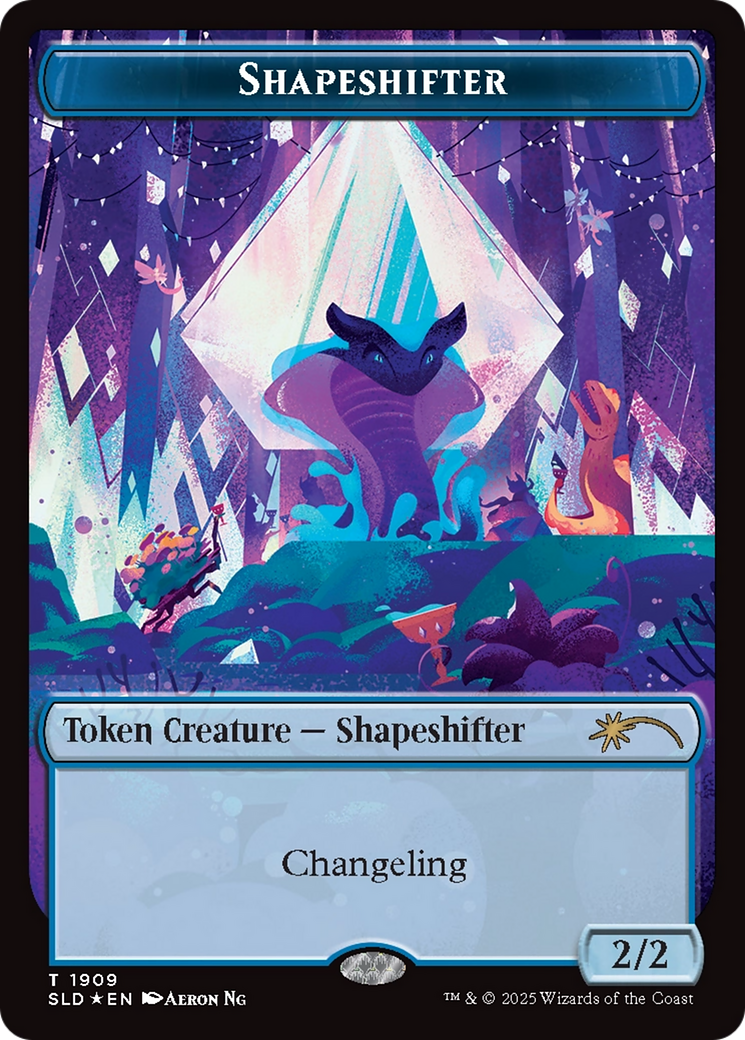 Shapeshifter Token (1909) (Double Rainbow Foil) [Secret Lair Drop Series] | Galaxy Games LLC