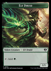 Saproling // Elf Druid Double-Sided Token [Commander Masters Tokens] | Galaxy Games LLC