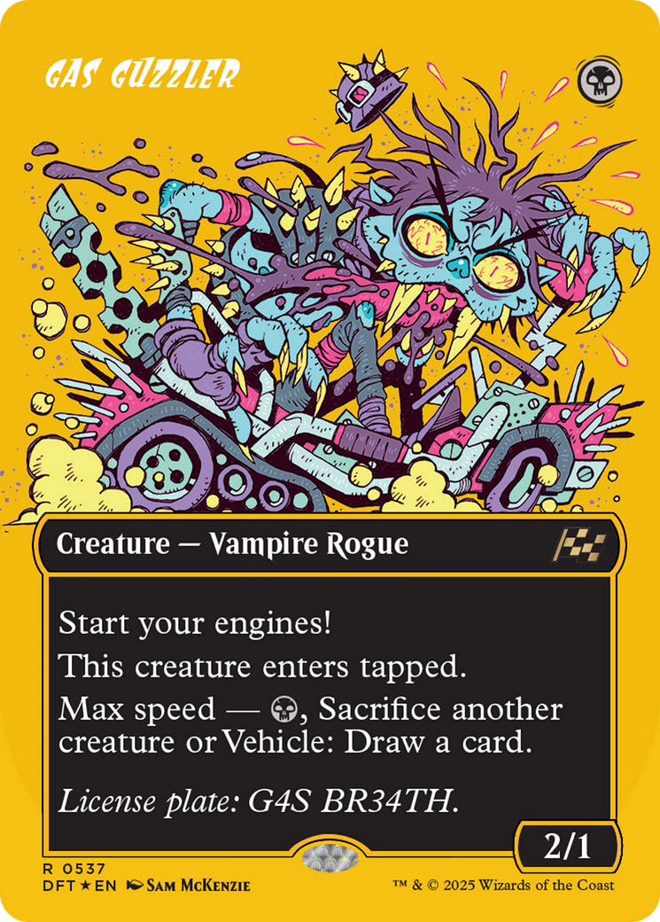 Gas Guzzler (Borderless) (First-Place Foil) [Aetherdrift] | Galaxy Games LLC