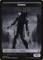 Ob Nixilis, Reignited Emblem // Zombie (010) Double-Sided Token [Commander 2019 Tokens] | Galaxy Games LLC