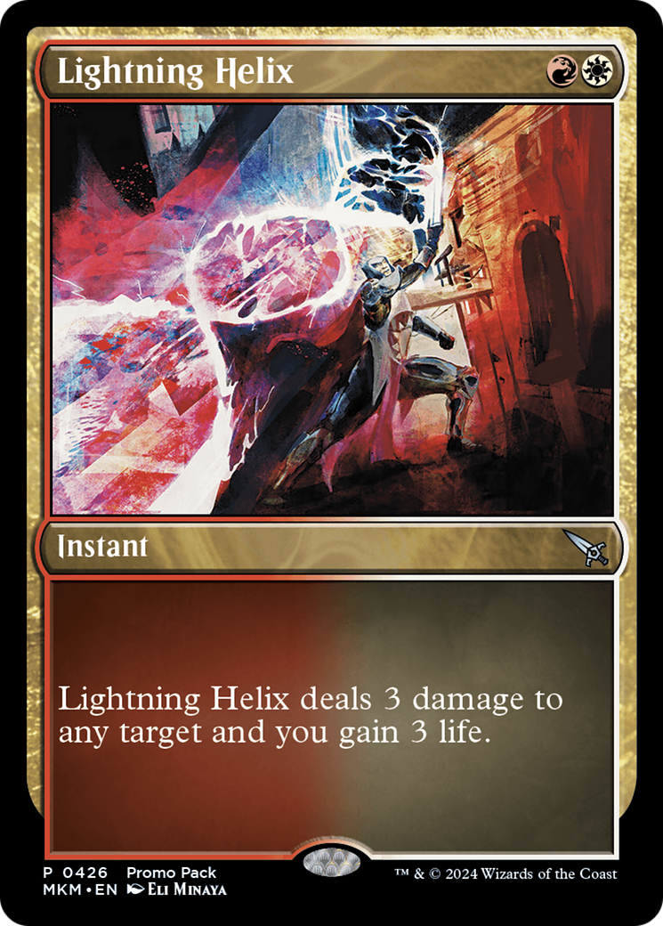 Lightning Helix (Promo Pack) [Murders at Karlov Manor Promos] | Galaxy Games LLC