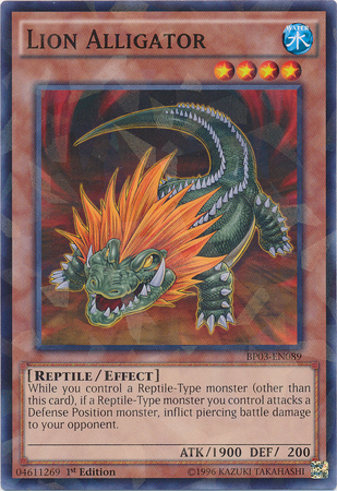 Lion Alligator [BP03-EN089] Shatterfoil Rare | Galaxy Games LLC