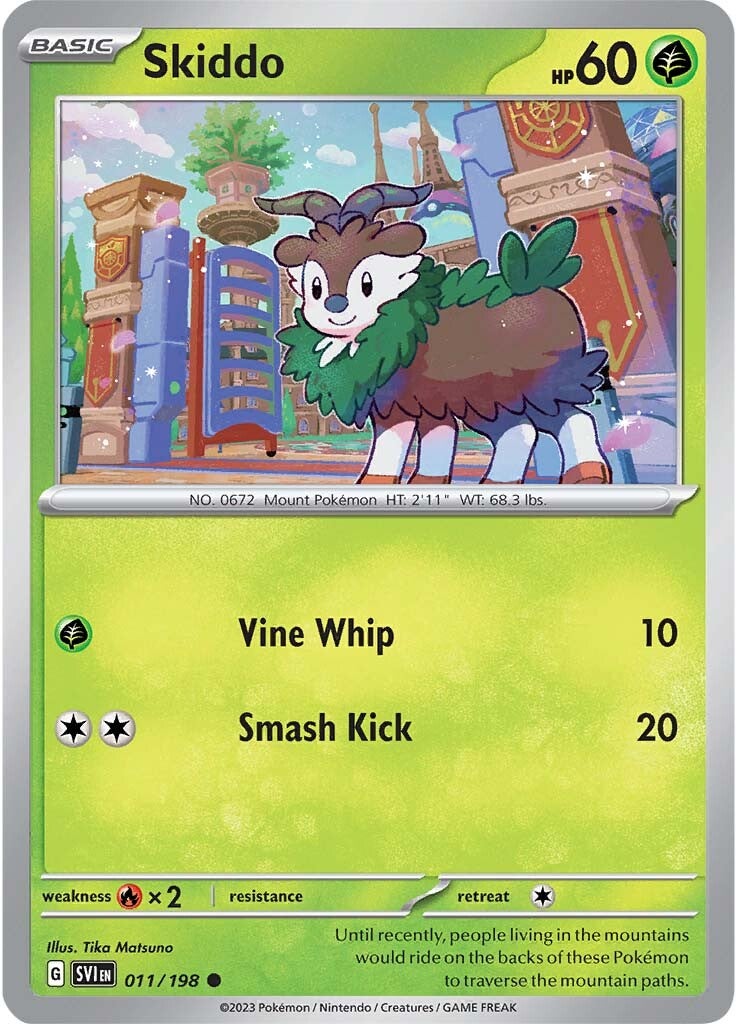 Skiddo (011/198) [Scarlet & Violet: Base Set] | Galaxy Games LLC