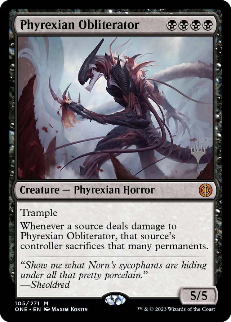 Phyrexian Obliterator (Promo Pack) [Phyrexia: All Will Be One Promos] | Galaxy Games LLC
