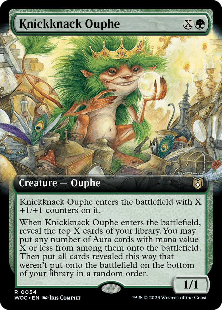 Knickknack Ouphe (Extended Art) [Wilds of Eldraine Commander] | Galaxy Games LLC