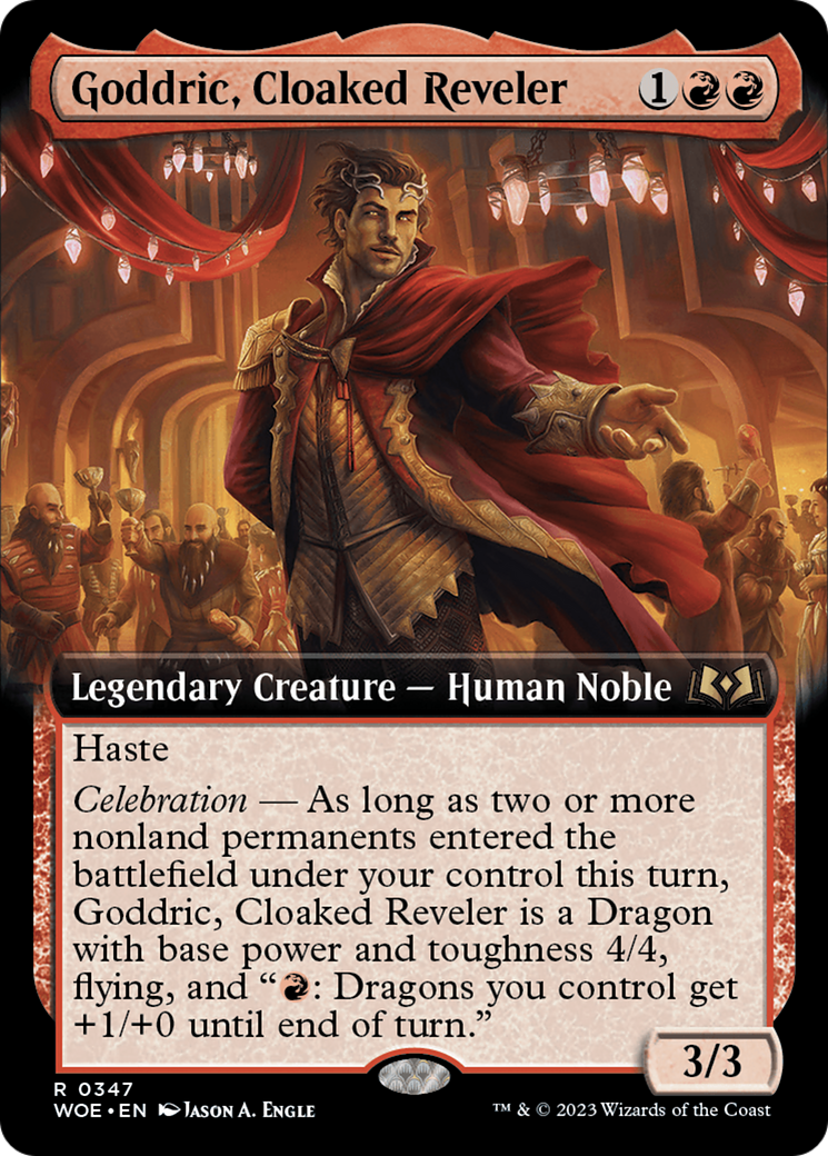 Goddric, Cloaked Reveler (Extended Art) [Wilds of Eldraine] | Galaxy Games LLC