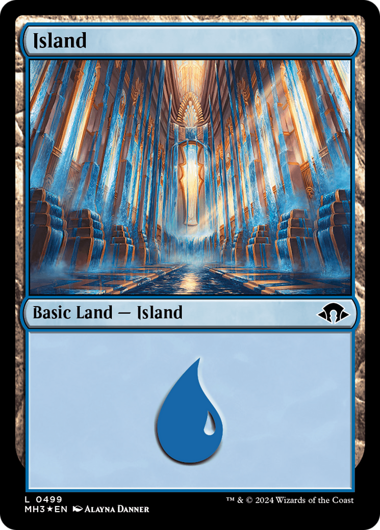 Island (0499) (Ripple Foil) [Modern Horizons 3] | Galaxy Games LLC