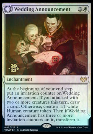 Wedding Announcement // Wedding Festivity [Innistrad: Crimson Vow Prerelease Promos] | Galaxy Games LLC