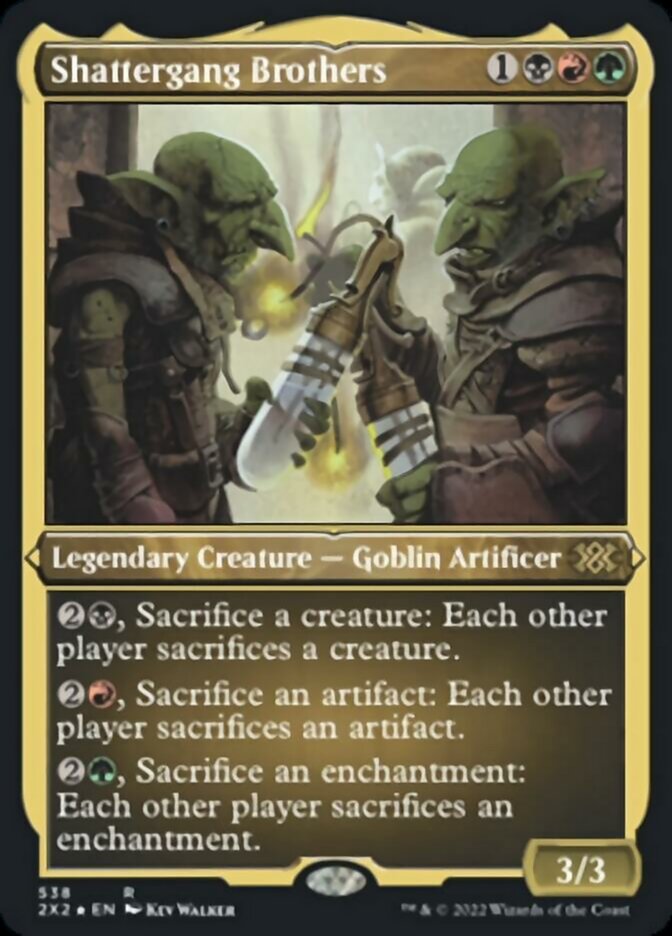 Shattergang Brothers (Foil Etched) [Double Masters 2022] | Galaxy Games LLC