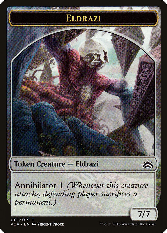 Eldrazi Spawn (004) // Eldrazi Double-Sided Token [Planechase Anthology Tokens] | Galaxy Games LLC