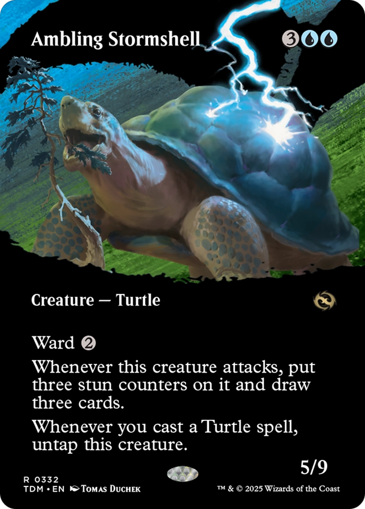 Ambling Stormshell (Borderless) [Tarkir: Dragonstorm] | Galaxy Games LLC