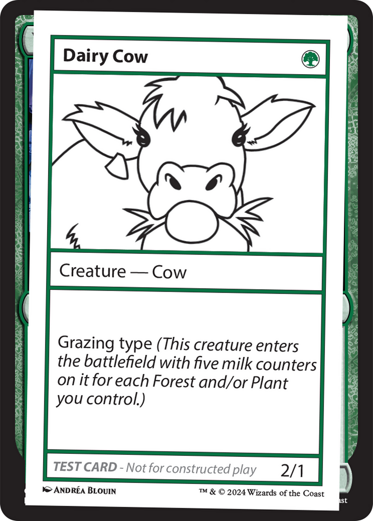 Dairy Cow [Mystery Booster 2 Playtest Cards] | Galaxy Games LLC