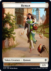 Human // Beast Double-Sided Token [Challenger Decks 2021 Tokens] | Galaxy Games LLC