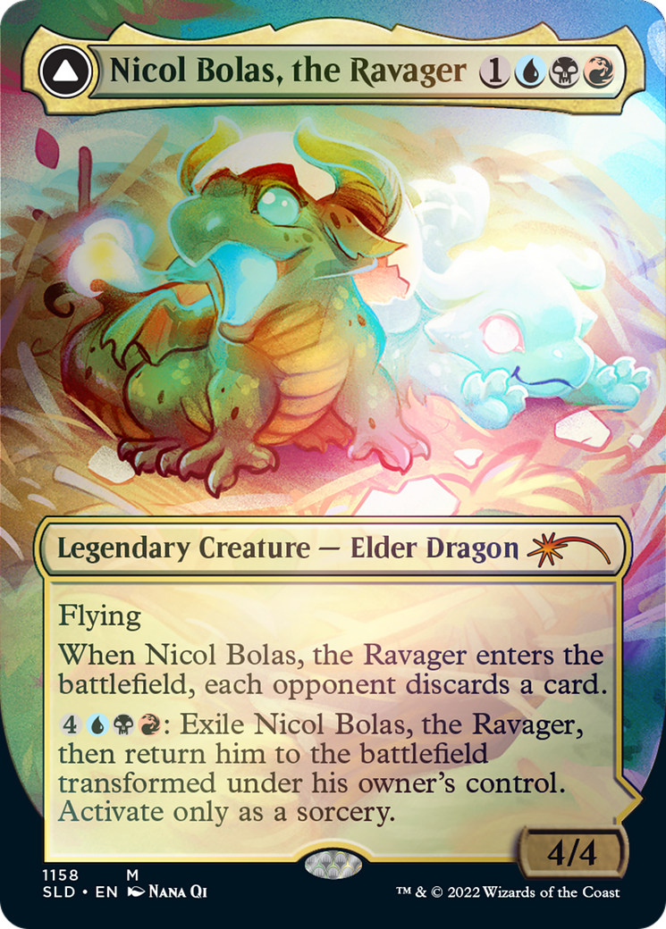 Nicol Bolas, the Ravager // Nicol Bolas, the Arisen (Borderless) [Secret Lair: From Cute to Brute] | Galaxy Games LLC