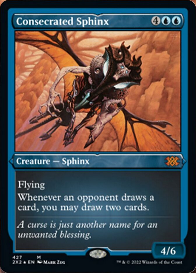 Consecrated Sphinx (Foil Etched) [Double Masters 2022] | Galaxy Games LLC