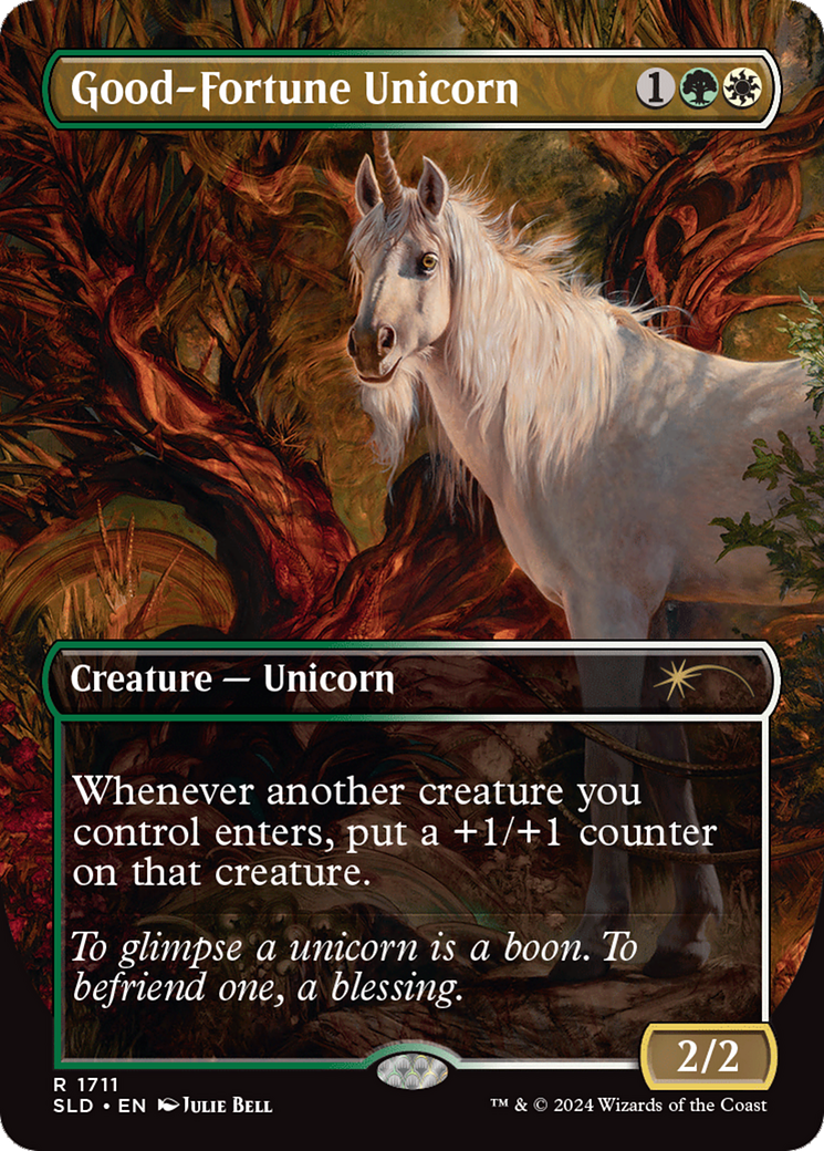 Good-Fortune Unicorn (Rainbow Foil) [Secret Lair Drop Series] | Galaxy Games LLC