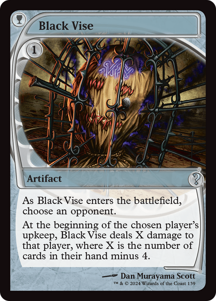 Black Vise (Future Sight) [Mystery Booster 2] | Galaxy Games LLC