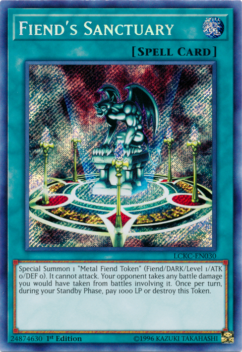 Fiend's Sanctuary [LCKC-EN030] Secret Rare | Galaxy Games LLC