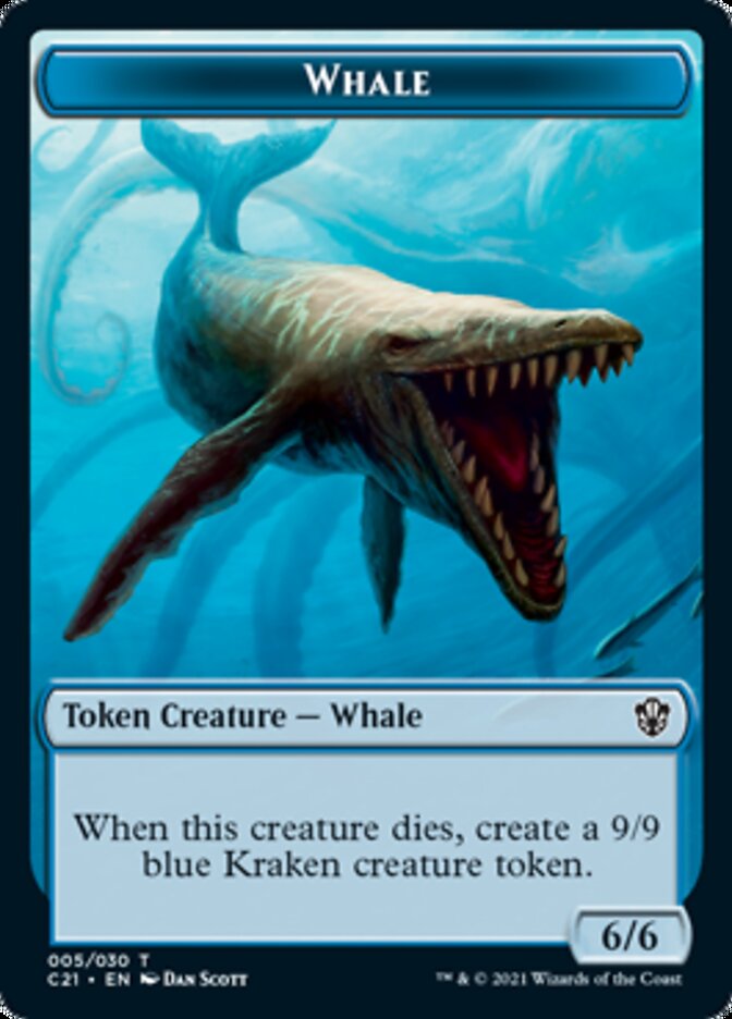 Beast (010) // Whale Double-Sided Token [Commander 2021 Tokens] | Galaxy Games LLC