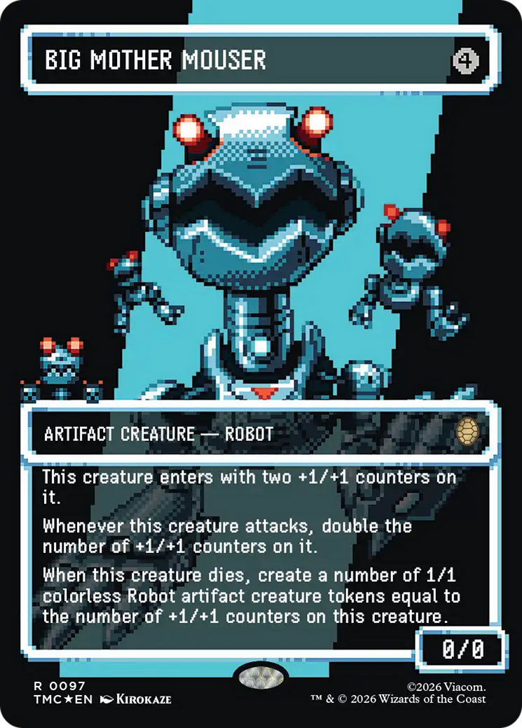 Big Mother Mouser (Borderless) (Surge Foil) [Teenage Mutant Ninja Turtles Commander] | Galaxy Games LLC