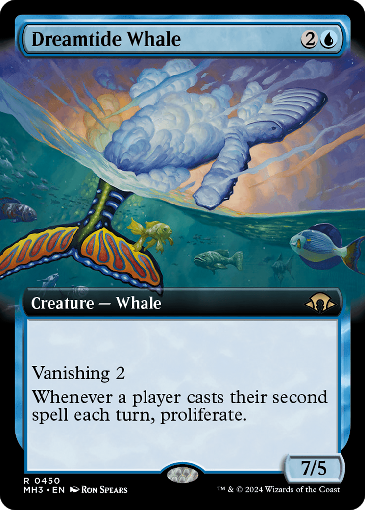 Dreamtide Whale (Extended Art) [Modern Horizons 3] | Galaxy Games LLC