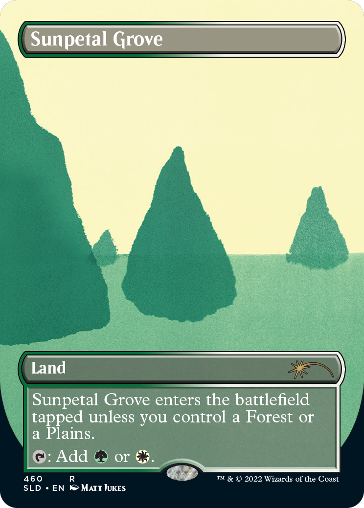 Sunpetal Grove (Borderless) [Secret Lair Drop Series] | Galaxy Games LLC