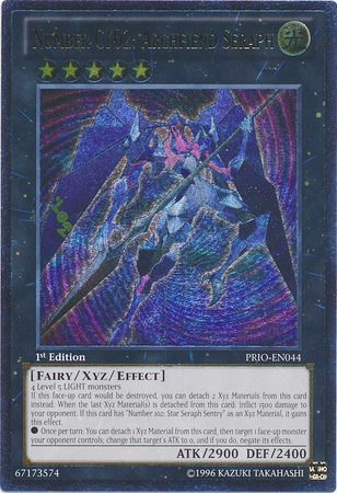 Number C102: Archfiend Seraph [PRIO-EN044] Ultimate Rare | Galaxy Games LLC