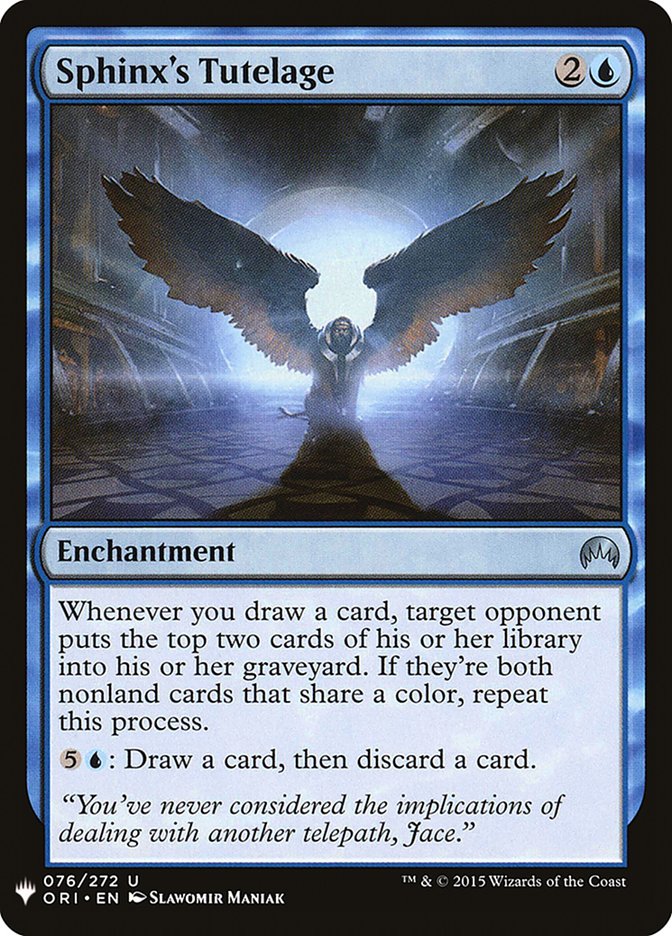 Sphinx's Tutelage [Mystery Booster] | Galaxy Games LLC