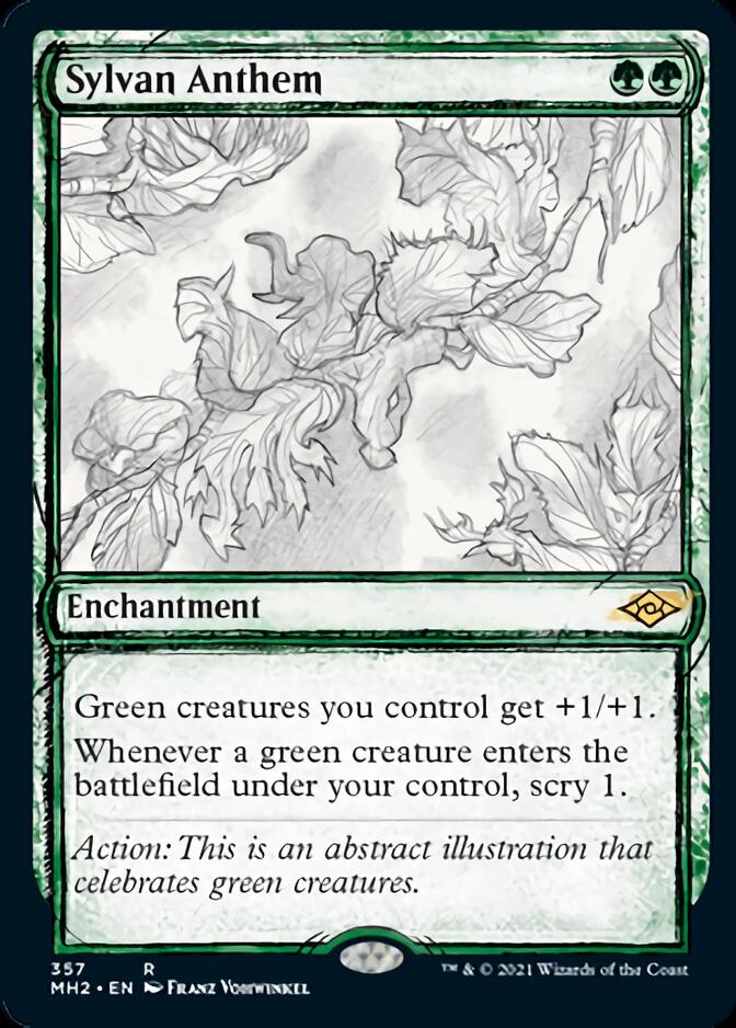 Sylvan Anthem (Sketch) [Modern Horizons 2] | Galaxy Games LLC