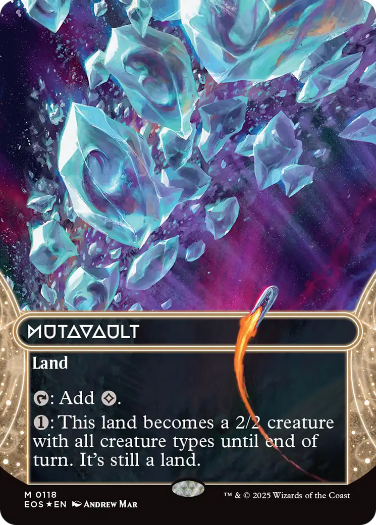 Mutavault (0118) (Borderless) (Galaxy Foil) [Edge of Eternities: Stellar Sights] | Galaxy Games LLC
