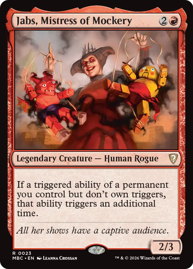 Jabs, Mistress of Mockery [Mystery Booster: Commander Edition] | Galaxy Games LLC