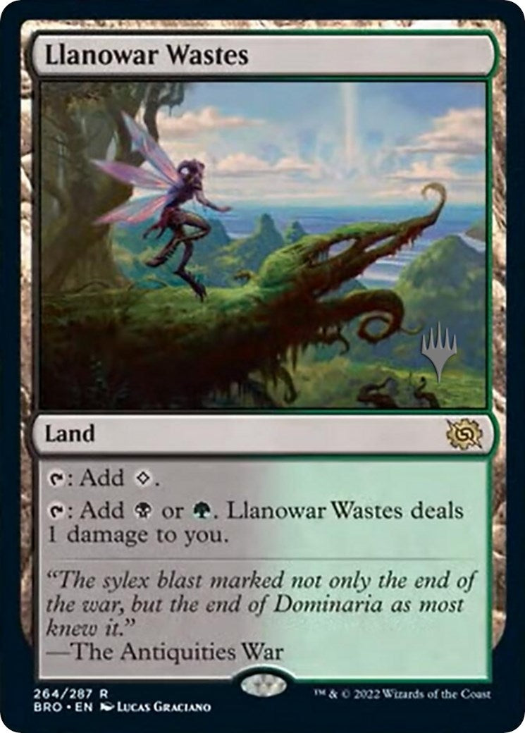 Llanowar Wastes (Promo Pack) [The Brothers' War Promos] | Galaxy Games LLC