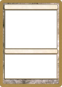 2004 World Championship Blank Card [World Championship Decks 2004] | Galaxy Games LLC