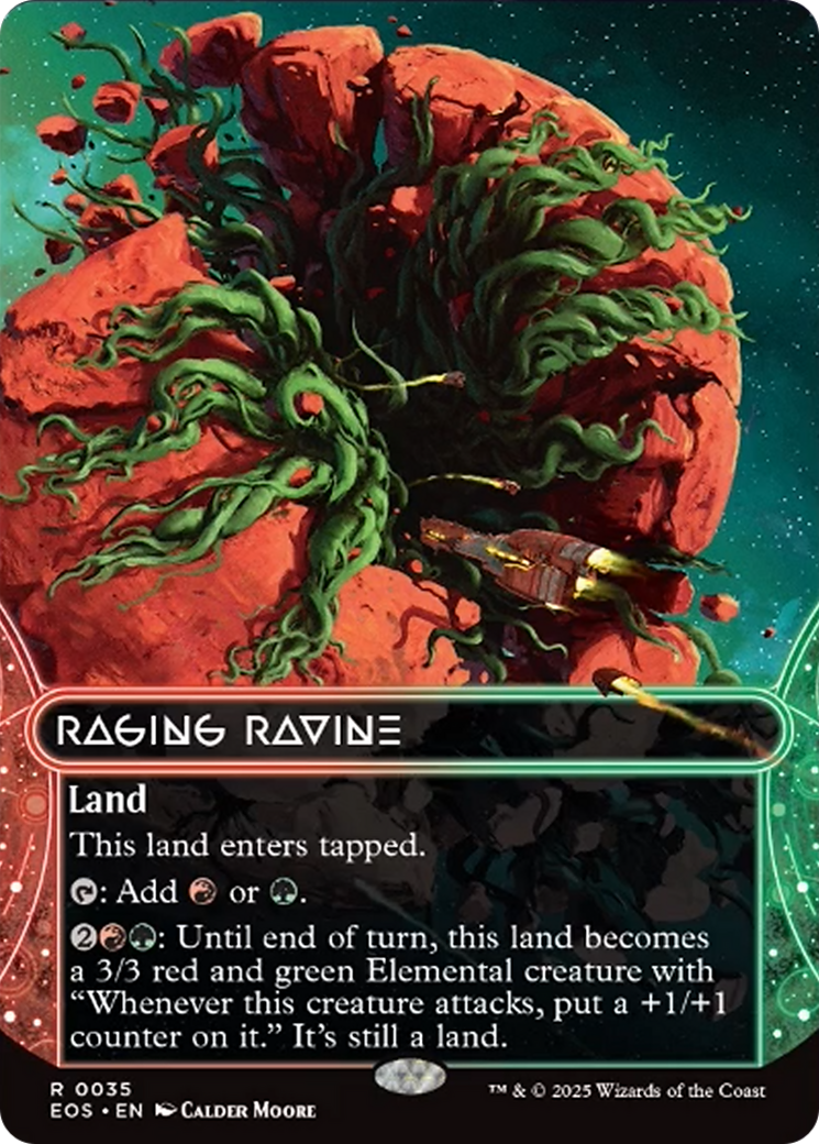 Raging Ravine (0035) (Borderless) [Edge of Eternities: Stellar Sights] | Galaxy Games LLC
